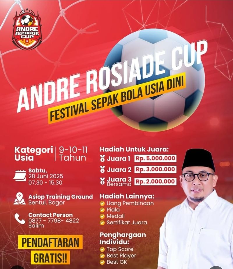 andre-rosiade-gelar-cup-sepakbola-untuk-pembinaan-pemuda