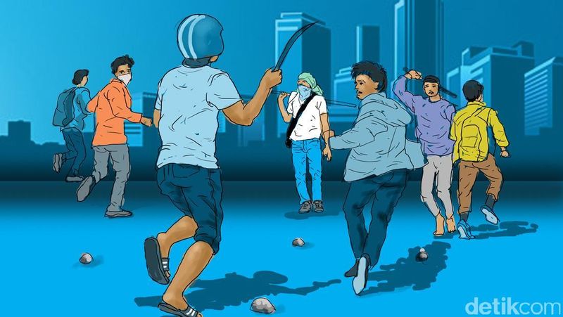 kerusuhan-tawuran-di-jalan-saharjo-jaksel-gegerkan-warga